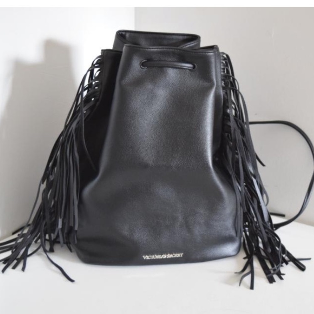 Victoria’s Secret Faux Leather Fringe Backpack